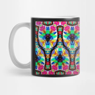 Colorful Cup and Bottle Kaleidoscope Mug